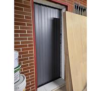 Porte extérieure pliante Concertina - Écran de porte rétractable - Cloison coulissante pliable et verrouillable - Séparateur de pièce