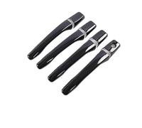 Porte extérieure Poignées De Porte Chromées Effet Fibre Carbone Noir Brillant Pour Mitsubishi Pour Lancer Pour Mirage Pour Evolution 2002-2007 - Stickers Style(Black 1 keyhole)