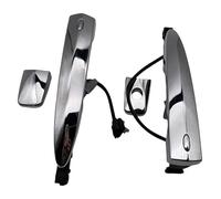 Porte Extérieure Voiture Poignées Pour N&issan Pour Leaf Pour Maxima Pour Murano Pour Sentra Nouveau Poignées De Porte Extérieures Avant Chromées Argent ABS Poignée Latérale(Front Left Right)