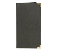 Porte-factures Securit CLASSIC noir aspect cuir (sans contenu)