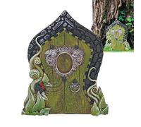 Porte Fée - Entrée En Résine Colorée, Ornement De Jardin Enchanté | Portail Décoratif Fantaisiste Doté D'un Crochet De Suspension Artisanal Résistant Aux Intempéries Pour Un Affichage Magique De La Fo