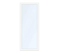 Porte-fenêtre 80x205 cm, pvc, aluplast IDEAL 4000, blanc, 1 vantail, vitrage fixe, configuration personnalisée