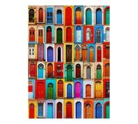 Porte Fenêtre Architecture Puzzle, 1000 Pcs Jeu D'intérieur Adulte | 52x38cm Carton, Exercice Mental, Finition Surface Lisse, Amateurs De Puzzles, Réduction Du Stress