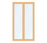 Porte-fenêtre Bois 2 vantaux, Classique 68 mm, Pin, Couleurs: Clair 325, 1010 x 1760 mm, configurer individuellement