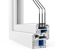Porte-fenêtre PVC VEKA Softline 82 MD - Performance énergétique élevée