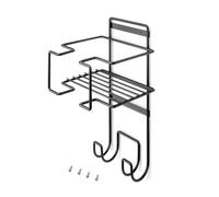 Emuca Porte-fer et planche à repasser – Acier – Gris anthracite