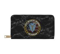 Porte-Feuille en Cuire Vétéran De La 36E Division D'Infanterie Femme Pouch Bourse Original Retro Cuir Portefeuille avec Compartiment À Monnaie Bourse Pochette pour Enfant, Garcon, Prof