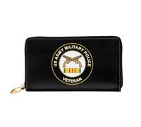 Porte-Feuille en Cuire Vétéran De La Police Militaire De L'Armée Américaine Femme Pouch Bourse Élégant Coin Purse Wallet Souple Porte-Monnaie pour Fille, Enfant, Mère