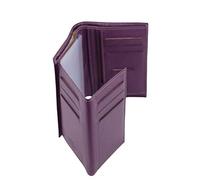 Porte Feuille Katana 3 Volets Taille Moyenne Cuir grainé réf 953019 (11 Couleurs disp.) (Violet)