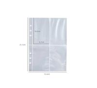Porte-Fichiers Transparent",Classeur De Documents Bricolage,Stockage De Photos,S De Recharge,Fournitures De Bureau,Cahier À 3/6 Trous,Cuir Chevelu At,A5,Horizon,A7,"10 Pièces - Type A5-4
