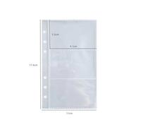 Porte-Fichiers Transparent",Classeur De Documents Bricolage,Stockage De Photos,S De Recharge,Fournitures De Bureau,Cahier À 3/6 Trous,Cuir Chevelu At,A5,Horizon,A7,"10 Pièces - Type A6-3