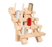 Porte-fil à coudre, support de fil, organisateur de fil pliable en bois, organisateur de stockage de fil, support de fil à broder pour tressage et broderie