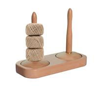 Porte-fil à crochet | Spinner à tisser | Support de fil en bois antidérapant pour bobinage, tricot, artisanat, broderie, passe-temps, lieu de travail, maison et studio de crochet