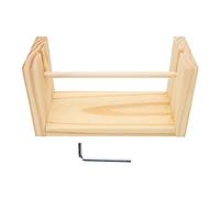 Porte-fil horizontal, support distributeur de fil en bois avec broche de 24 cm ; rotation lisse et brillante évitant les nœuds pour le crochet, le tricot, la broderie et la couture