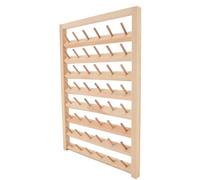 Porte-fil mural 48 bobines - SONEW - Support en bois - Dimensions 30x43 cm - Écologique - DIY