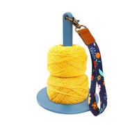 Porte-fil portable - Poignet Spinner Minder | Tricot gratuit | La rotation fluide du fil ABS empêche les enchevêtrements. Comprend une dragonne et une base stable qui ne roule pas pour