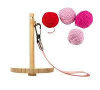 Porte-fil portable | Porte-fil en bois portable avec dragonne pour crochet - Distributeur de fil, distributeur de fil antidérapant, distributeur de fil à crochet, support créatif pour tricot