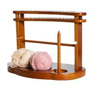 Porte-fil portable Twizzter, distributeur de fil en bois fait à la main - Porte-fil détachable - Boîtier robuste pour fils à double couche et support pour balles pour pulls, chaussettes, cappel