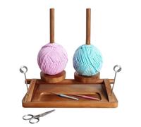Porte-fil pour crochets | Organisateur de rangement rotatif avec double broche, support de crochet | Pour femme débutants crochet artisanat cadeau anniversaire