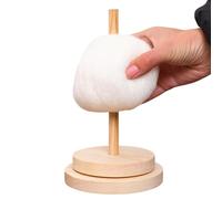 Porte-fil rotatif portable en bois | Organisateur de fil à crochet | Pour anniversaire, vacances, maison, voyage, cours d'art, maman, adultes, amateurs de tricots