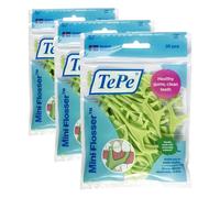 Porte-fil TePe Mini Flosser, 36pcs, porte-fil dentaires préchargé, efficaces pour éliminer la plaque dentaire et nettoyer facilement les espaces interdentaires, pour les espaces interdentaires étroits