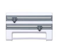 Porte-Film de Cuisine Distributeur Papier Aluminium et Film Porte-Rouleau de Cuisine Dérouleur Mural Cuisine pour 3 Rouleaux, Devidoir Essuie Tout Mural, Support De Rouleau De Papier pour Cuisine