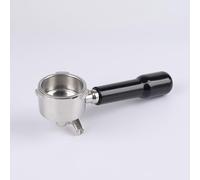 Porte-filtre 51 mm 3 oreilles avec double bec pour Delonghi Dedica EC680/EC685/EC785/EC820/EC850/EC860, panier filtrant avec poignée ABS et porte-filtre en acier inoxydable, noir