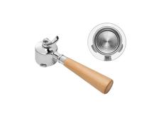 Porte-filtre À Café 51 Mm, Double Bec Verseur, Compatible Avec Les Machines À Expresso Delonghi EC680 EC685, Accessoires De Remplacement, Panier Filtrant, Outils De Barista(Ivory,With 2cups basketket)