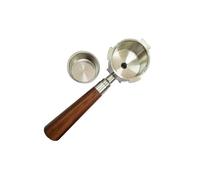 Porte-filtre À Café À Double Bec 54 Mm, Compatible Avec Sage, Breville 870/878/880, Expresso(Rosewood handle)