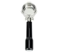 Porte-filtre à café à double flux de 54 mm pour 870, 880 et série 8, poignée en acier inoxydable pour expresso avec panier filtrant de 54 mm, pièce de rechange compatible (Noire)