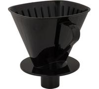 Porte-filtre à café avec bec verseur pour filtres 1x4, noir - Porte-filtre à café de haute qualité pour les vrais fans de café
