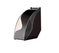 Porte-filtre à café avec couvercle anti-poussière, boîte de rangement for filtres à café en V/cône, décoration for cafés, maison et bureau(Black)