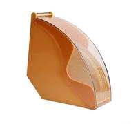 Porte-filtre à café avec couvercle en acrylique transparent pour un rangement facile et organisé (jaune)