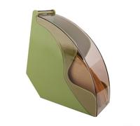 Porte-filtre à café compact en acrylique pour méthode goutte à goutte avec distributeur rotatif à couvercle transparent, adapté aux filtres en forme de cône et d'éventail (vert)