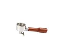 Porte-filtre À Café Double Bec De 51 Mm À 2 Oreilles, En Acier Inoxydable, Avec Poignée, Compatible Avec Les Cafetières Delonghi EC221/ECO311/EC156B Et Panier Inclus.(C red wood)