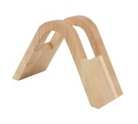 Porte-filtre à café en forme de cône, support de rangement pour papier, anti-eau, design en arche, en bois d'hévéa, multi-usages pour la famille