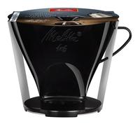 Melitta Porte-filtre, Pour Filtre à Café 1x6, Compatible avec 1 Verseuse ou 2 Tasses, Plastique, Pour Over, Noir