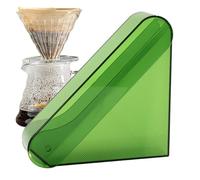 Porte-filtre à café, organiseur réutilisable anti-poussière, boîte de rangement scellée, design compact en forme d'éventail, construction robuste et multifonctionnelle, parfait pour la maison, le café