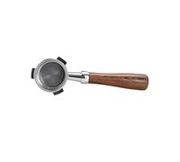 Porte-filtre À Café Sans Fond 54 Mm, Compatible Avec Breville, Sage, 870, 878, 880, Avec Panier Filtrant Remplaçable(54MM Red Wood)