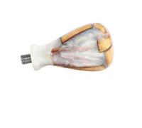 Porte-filtre À Café Sans Fond 54 Mm, Double Bec Verseur Nu Avec Poignée Cyrus, Compatible Avec Les Machines À Expresso Breville 870, 878 Et 879. Accessoires For Barista.(M10 White Handle)