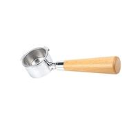 Porte-filtre à café sans fond de 51 mm avec panier filtrant et poignée en bois - Filtres réutilisables en alliage - Accessoires pour machine à café