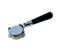 Porte-filtre à café sans fond de 54 mm, compatible avec les modèles Breville 870/875/878/880, avec poignée nue et panier for les modèles Barista 1170/1019(A black wood)