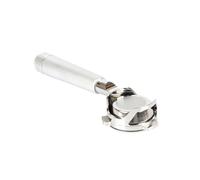 Porte-filtre à café sans fond de 54 mm, compatible avec les modèles Breville 870/875/878/880, avec poignée nue et panier for les modèles Barista 1170/1019(W mesh pattern)