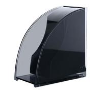 Porte-filtre à café - Support acrylique compact pour ranger les filtres à café, porte-papier en forme d'éventail avec couvercle | Porte-papier filtre à café pour restaurants, distributeur pratique