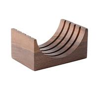 Porte-filtre à expresso réutilisable en bois pour filtre à café 51/53/58 mm