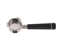 Porte - Filtre Café Sans Fond, Inox 54mm 3 Orettes - Extraction Optimale, Design Bottomless, Amateurs d’Expresso (Noire)