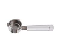 Porte - Filtre Café Sans Fond, Inox 54mm 3 Orettes - Extraction Optimale, Design Bottomless, Amateurs d’Expresso (Argent)