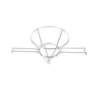 Porte-filtre Conique en Acier Inoxydable avec Bras Pliables Argentés | Support Stable à Base Large, Design Pliable Rangement Facile, Cuisine et Production de Sirop