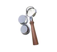 Porte-filtre Creux 58 Mm Sans Fond E61 Avec Panier 9 G 18 G 22 G, Compatible Avec EXPOBAR/ROCKET/FAEMA/ECM/ROYAL/WEGA, Machine À Café.(Silver B)