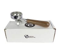 Porte-filtre de rechange Edesia Espress pour machine à Expresso GAGGIA 58mm - Poignée en noyer, 2 becs, Filtre 14g - 1 unité - Brown